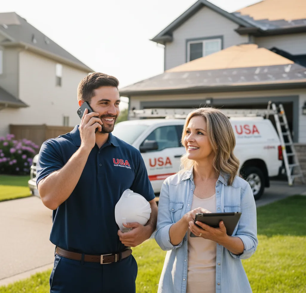 USA Roof Repair Experts customer support in Montezuma